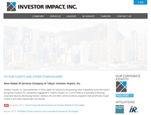 Tablet Screenshot of investorimpact.com